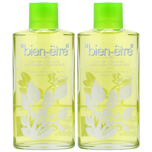 BIEN-ETRE Eau De Cologne Aux Essences Fraiches 250ml (Pack of 2)