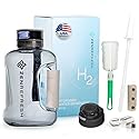 Zen Refresh 50 Oz Hydrogen Water Bottle, 2025 New SPE/PEM Technology, Large Gym Hydrogen Bottles, Travel Hydrogen Water Bottle Generator With Straw