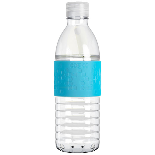 Copco Hydra Water Bottle with Spill-Resistant Lid, 16.9 oz - Reusable Tritan Non-Slip Sleeve, Twist-Open Body - BPA-Free, Leak-Proof, Durable