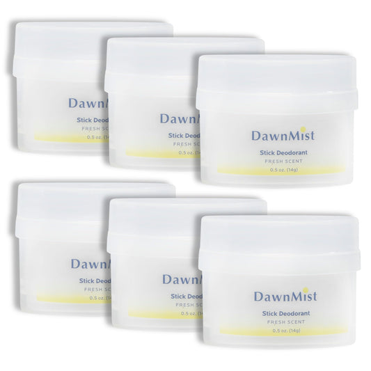 Dukal DawnMist Stick Deodorant, 0.5 oz - Clear Formula, Fresh & Clean Scent - Pack of 6 - Convenient Travel Size Beauty and Personal Care DawnMist