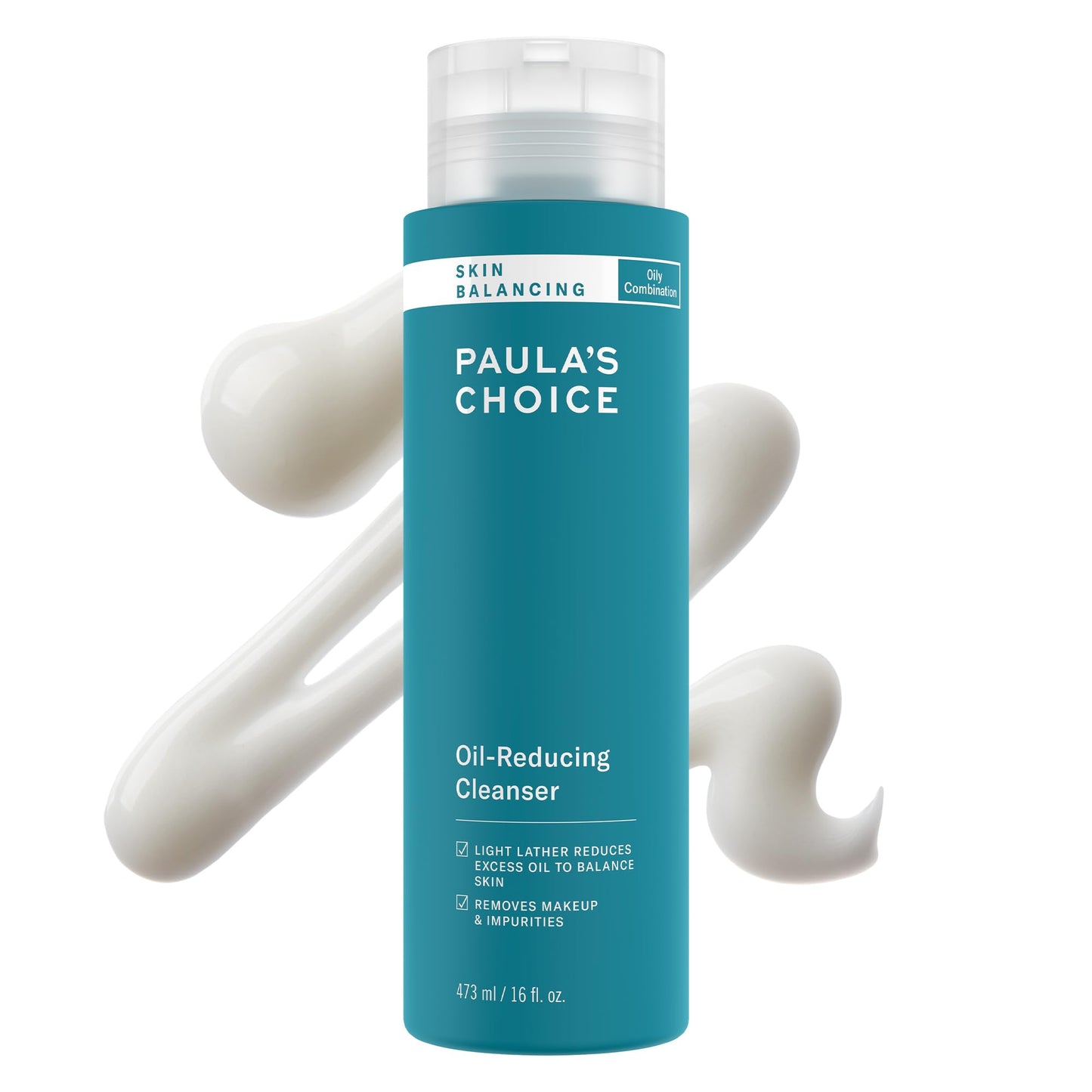 Paula's Choice SKIN BALANCING Oil-Reducing Cleanser with Aloe, Face Wash for Oily Skin & Large Pores, 16 Ounce