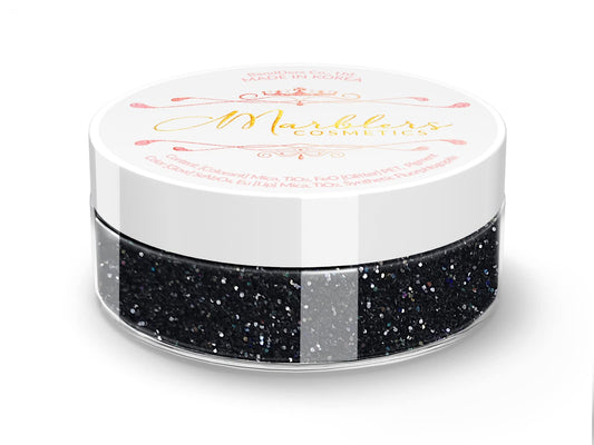 MARBLERS Twinkle Face & Body Glitter [Black Knight] 0.18oz (5g) | Fine | Non-Toxic | Vegan | Cruelty-Free | Festival, Rave & Party Makeup | Eye, Hair