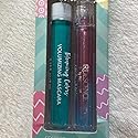 Blossom Liquid Volumizing Water Resistant Color Mascara, Iridescence Watermelon Flavored Glitter Shimmer Sparkle Crystal Lip Gloss, 0.22 fl. oz, 2