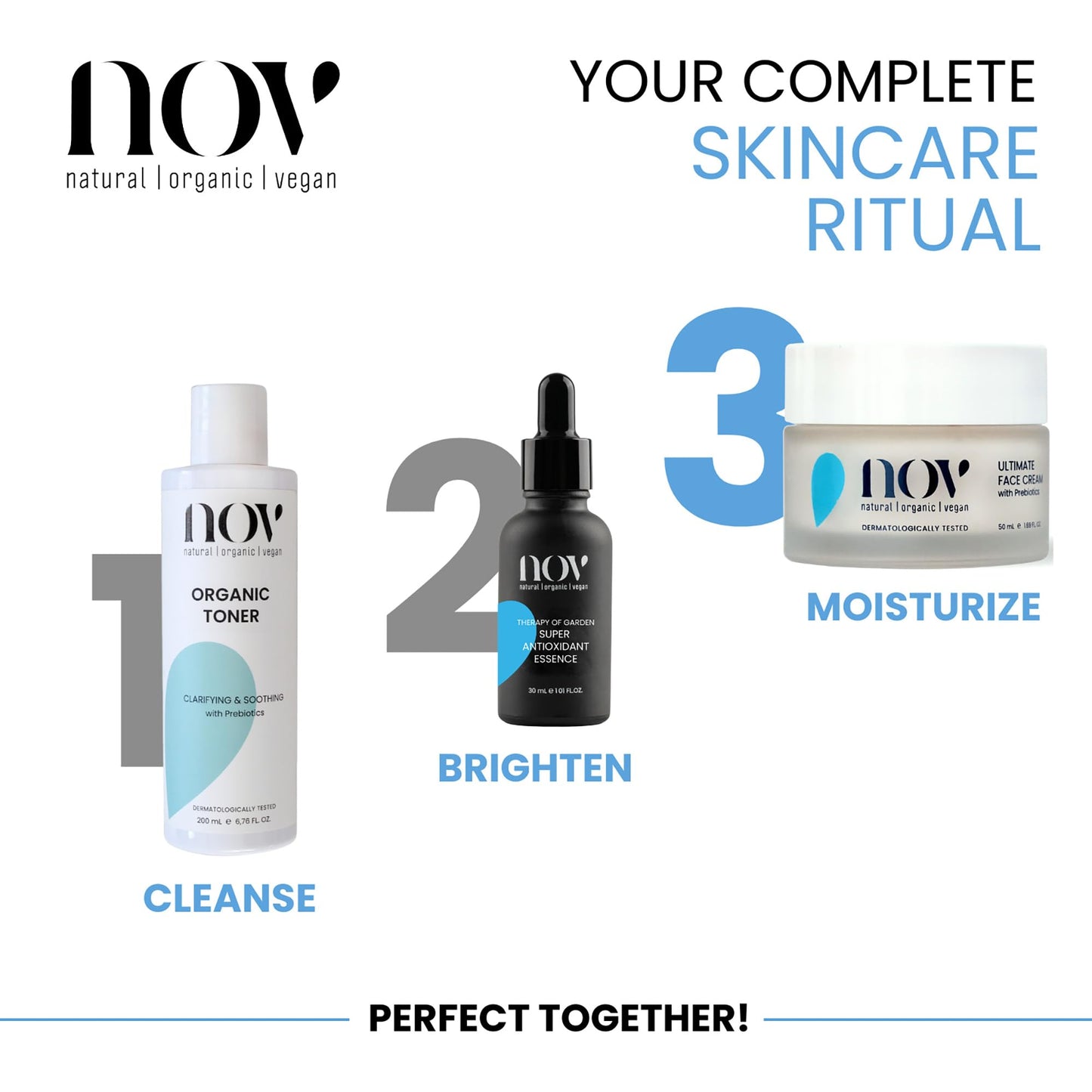 NOV Ultimate Face Cream - Face Moisturizer for Collagen Boost - Anti Aging Moisturizer Cream for Firming, Hydrating, Replenishing Skin - 1.69 oz