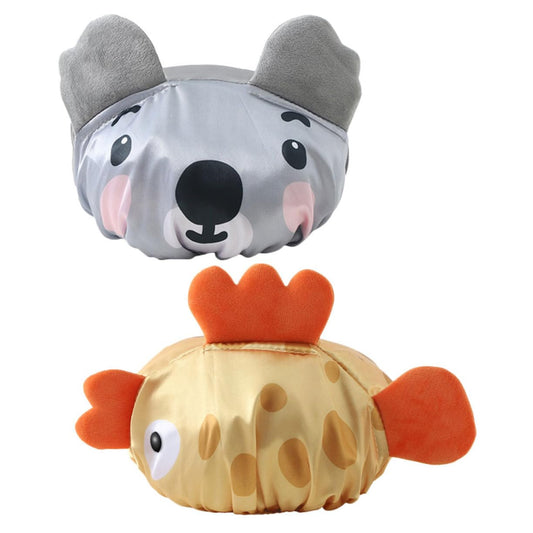 Cute Shower Caps 2pcs Cartoon Shower Cap Hats for Adults Bathing s Animal Hat Cute Ear Covers for Braids Toddler Ear s for Beauty and Personal Care Alasum