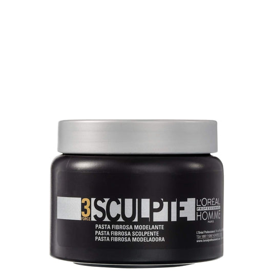 L'Oréal Professionnel Paris Men’s Sculpting Paste - Provides Light and Flexible Hold, Shiny Finish, For All Hair Types