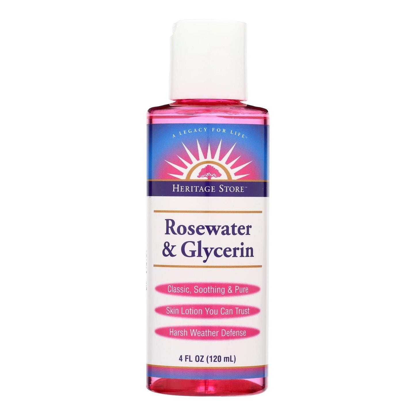 Heritage Products Rosewater and Glycerin - 4 Fl Oz