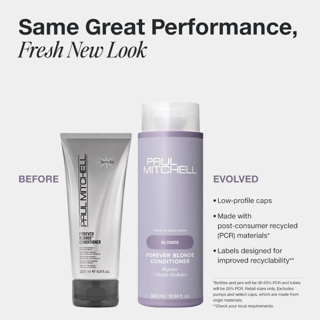Paul Mitchell Forever Blonde Shampoo and Conditioner Set, Color Safe, Repairs Damage, Hydrates and Detangles