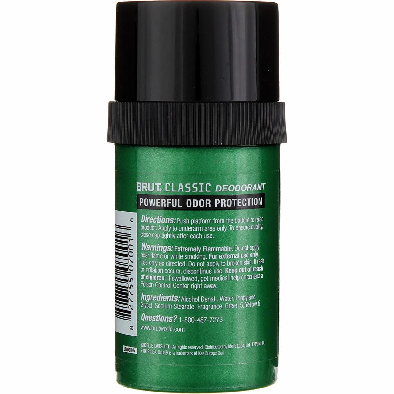 Brut Stick Rnd Deod Solid Size 2.5oz Brut 24-Hour Original Fragrance Round Stick Deodorant Beauty and Personal Care Brut