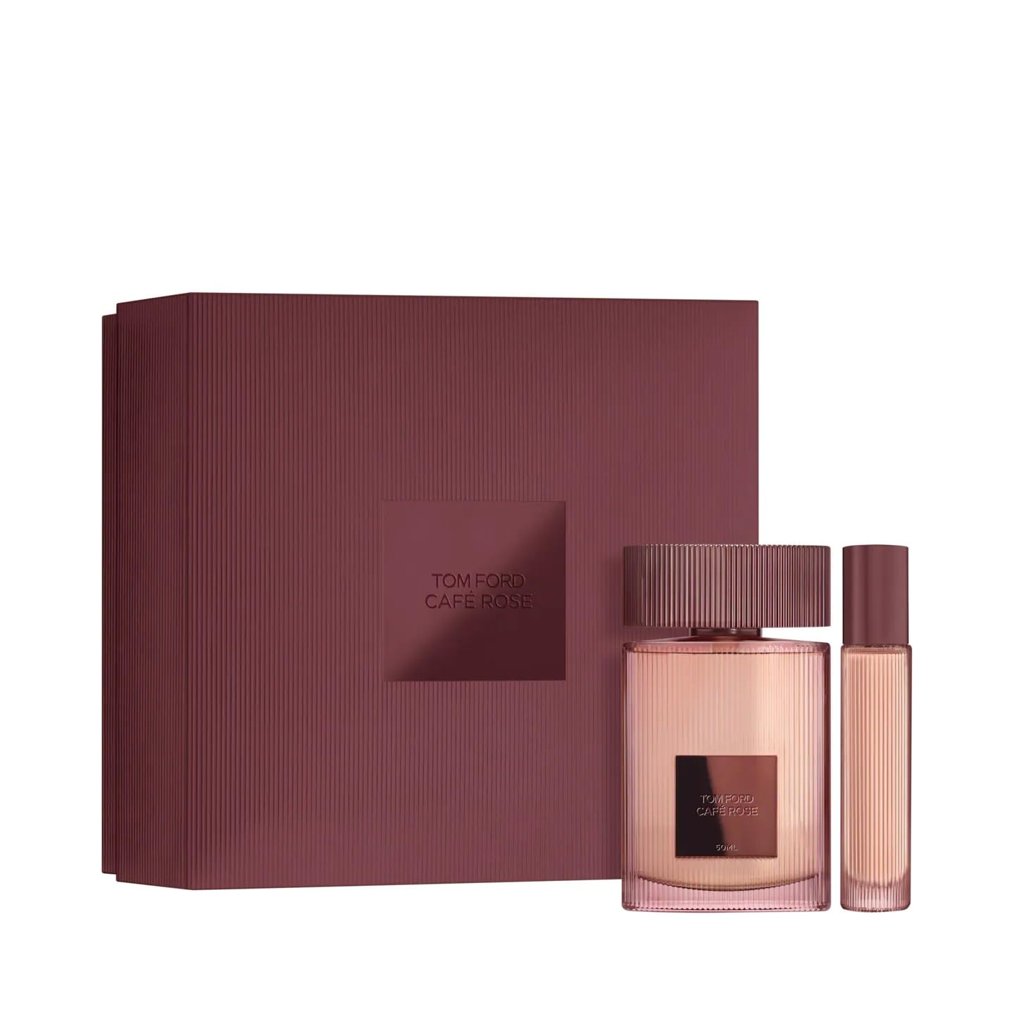 Tom Ford Cafe Rose Eau De Perfum set 1.7 fl oz/ 50 ml with Travel Spray 0.34 fl oz/ 10 ml