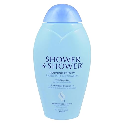 Shower to Shower Morning Fresh Body Powder with Lavender for Men & Women, Talc Free, Sweat Absorbing, Prevents Chafing & Odor, Deodorizing - 8 Ounces