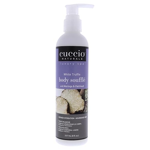 Cuccio Naturale White Truffle Body Soufflé - Smoothing, Nourishing Body Treatment For Long Lasting Hydration and Dry Skin Relief - Lightweight