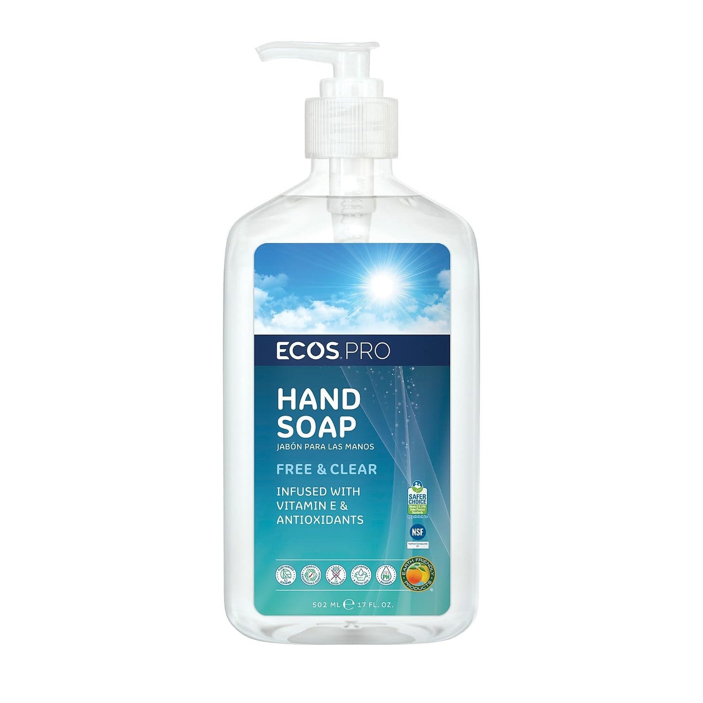 Earth Friendly Products Hand Soap, 17 Fluid Ounce Beauty & Personal Care ECOS