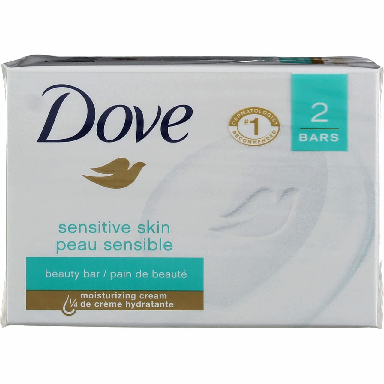 Dove Sensitive Skin Unscented Hypo-Allergenic Beauty Bar 4 oz, 2 ea (Pack of 6)