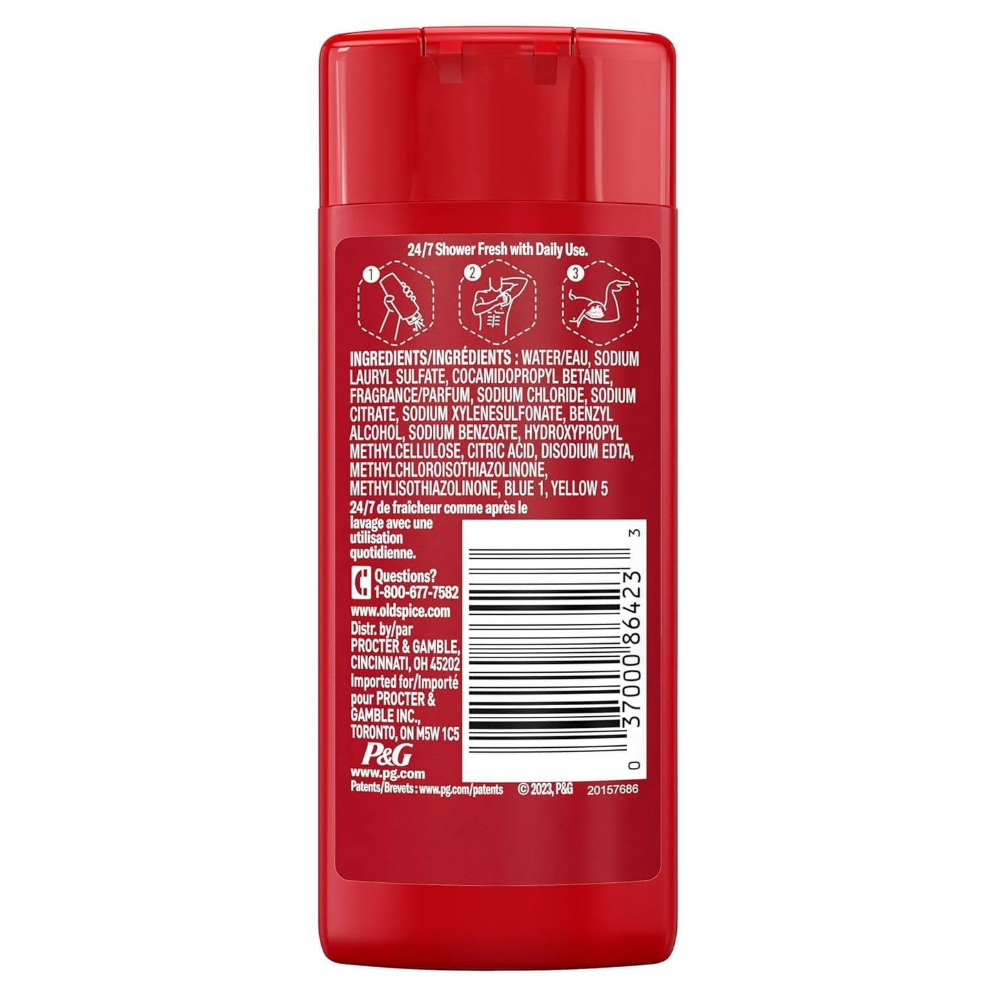 Old Spice Swagger 2-in-1 Shampoo & Conditioner And Body Wash for Men, Cedarwood & Lime Scent, Travel Size Bottle, 3 fl oz Each (4 Piece Set)