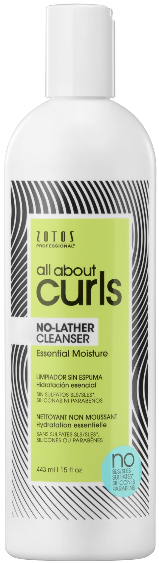 All About Curls No-Lather Cleanser Shampoo | Essential Moisture | Gentle Cleansing | Suds-Free | All Curly Hair Types | Vegan & Cruelty Free | Sulfate
