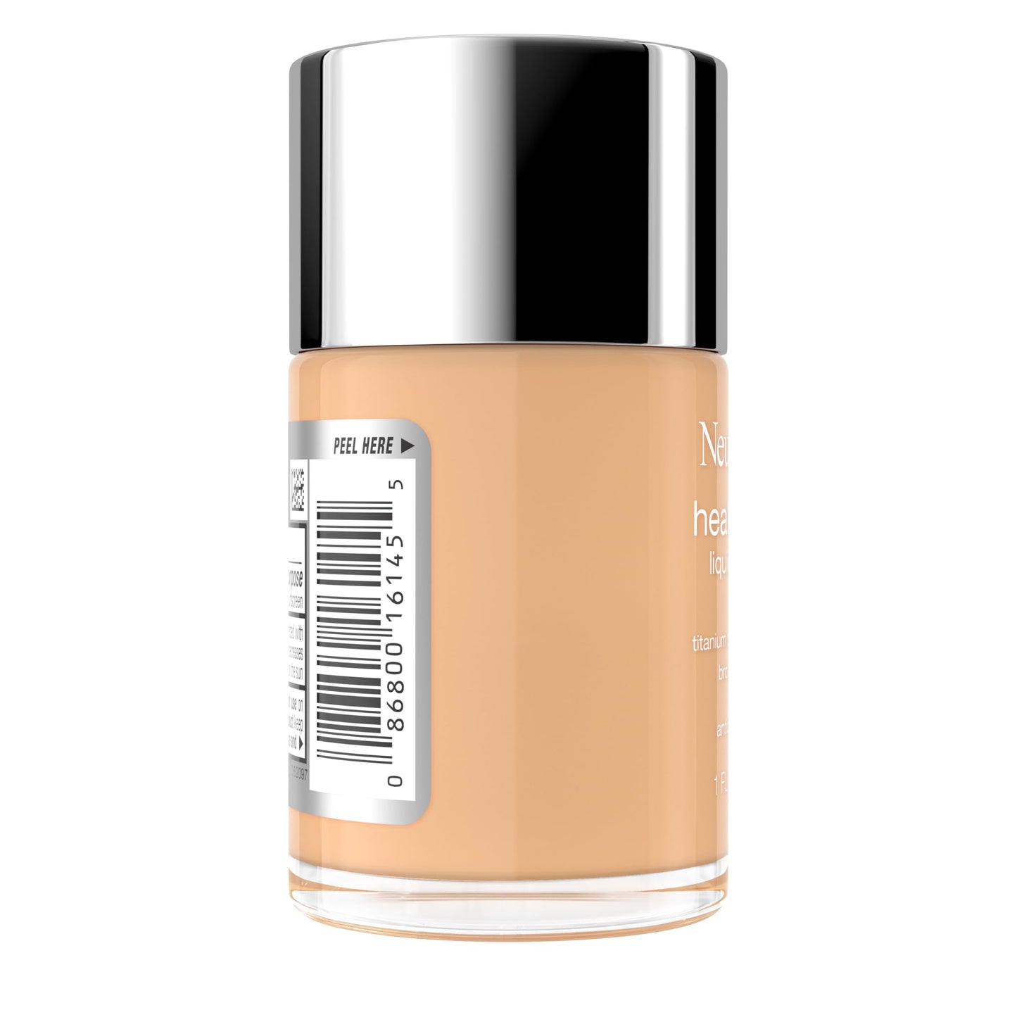 Neutrogena Healthy Skin Liquid Foundation Makeup Broad Spectrum SPF 20 Sunscreen, Medium Coverage, Vit B5, Antioxidants, All Day Wear, Sand 250N, 1