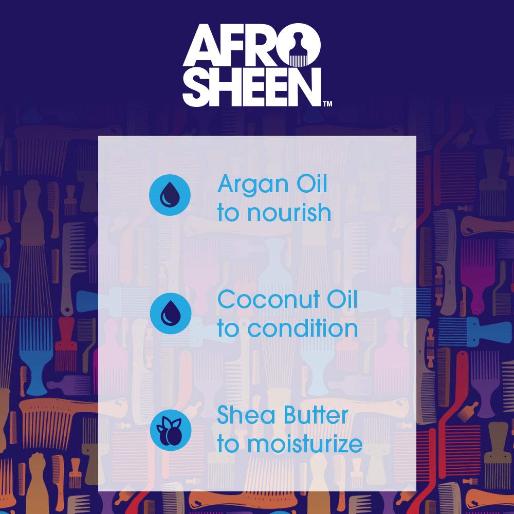 Afro Sheen Texture Flexing Foam. For hydration, curl definition and shine. 8.5 Oz.