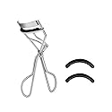 SHINING CROWN By EMILYSTORES EMILYSTORES Makeup Tool For Eyelashes With 2 Replacement Silicone Refill Pads FREE Metal Eyelash Curler 1PC, Platinum