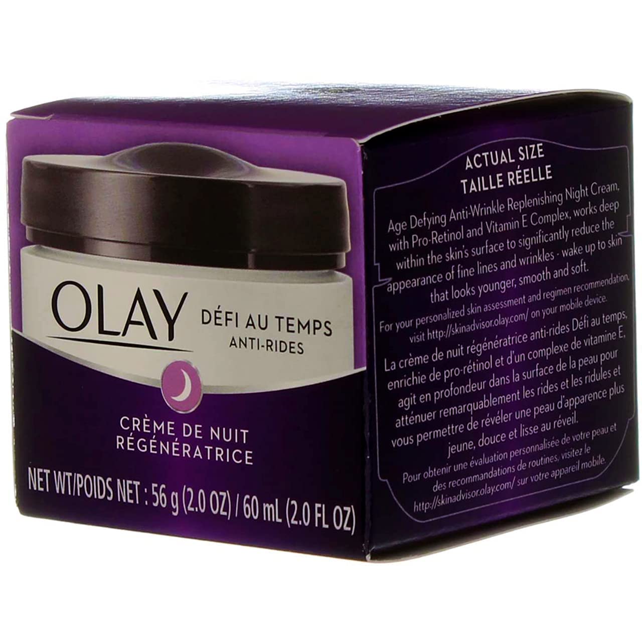 Olay Age Defying Anti-Wrinkle Replenishing Night Cream 2 oz (Pack of 4)