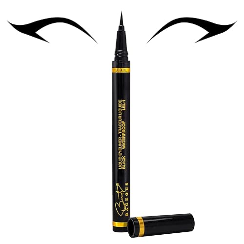 Beauty Rageous - Liquid Black Eyeliner - Waterproof, Smear-Resistant (LEL-1), Vegan, Cruelty-Free