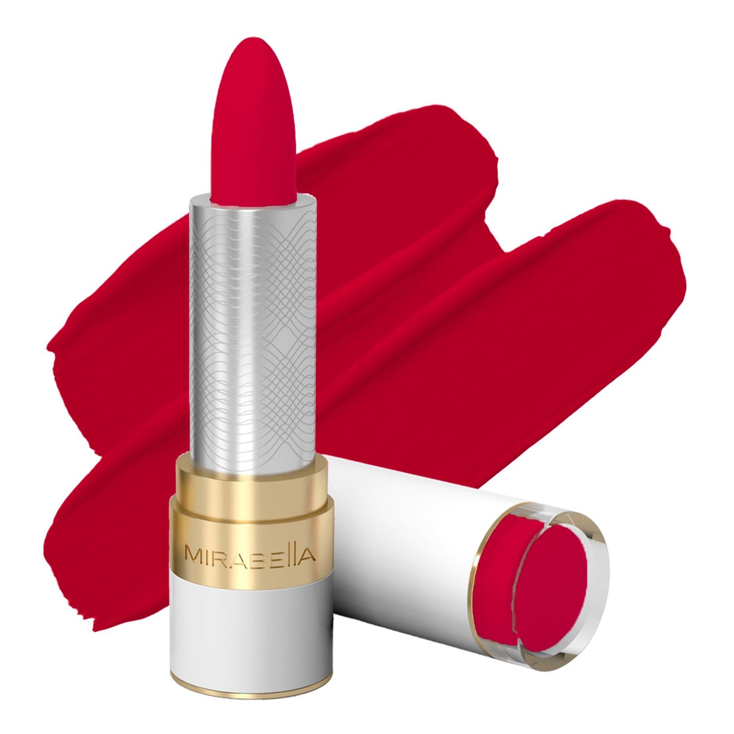 Mirabella - Sealed with a Kiss Smudge Proof Lipstick, Long-Lasting No-Bleed Lip Makeup, Hydrating Lip Color with Vegan Lanolin & Vitamin E, Perfect