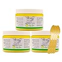 The Keys Salt Scrub -Sea Salt Scrub - Exfoliating Body Scrub with Wooden Spoon - Moisturizing Exfoliator for Hands, Foot, Bath, (12 Ounce (Pack of 3)