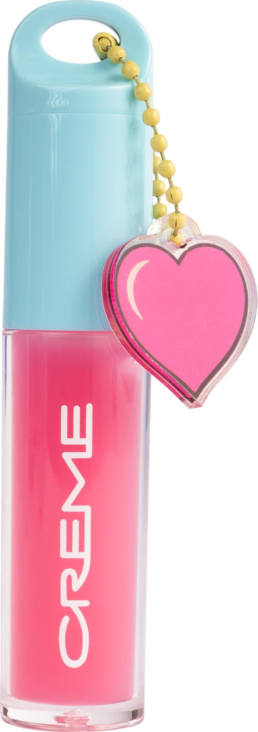 The Crème ShopTinted Lip Oil with Key Chain and Charm, Gloss Finish, Long Wear, Formulated with Jojoba Oil, Sunflower Oil to Hydrate and Plump Lips Beauty & Personal Care The Crème Shop