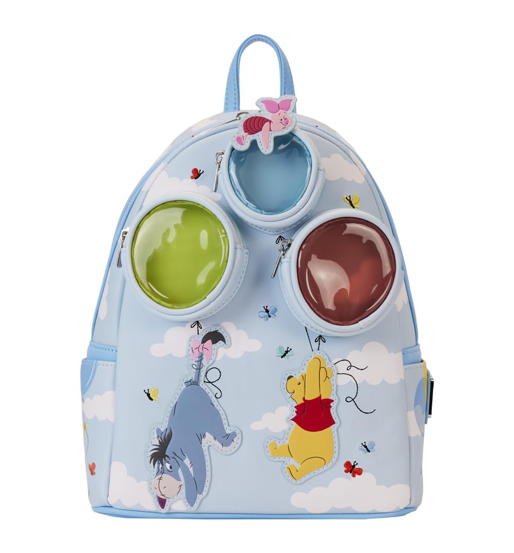 Loungefly Winnie the Pooh and Freiends Floating Balloons Mini Backpack | Disney Backpacks Standard