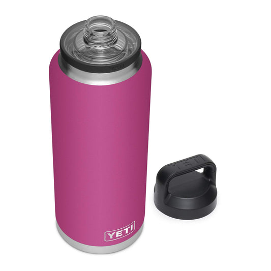 YETI Rambler 46 oz Bottle, Leakproof, Vacuum Insulated, Stainless Steel with Chug Cap, Prickly Pear