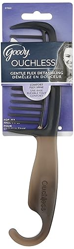 Goody Ouchless Shower Comb, All-Purpose Detangling Comb for Knots & Tangles, Pain-Free Detangler for Wet or Dry Hair, For Women, Men, Boys, and Girls