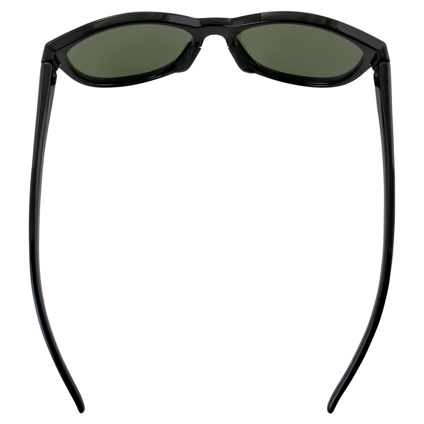 Islander Eyes Gili Polarized Sunglasses for Women Retro Style Black Frame w/G15 Green Lens