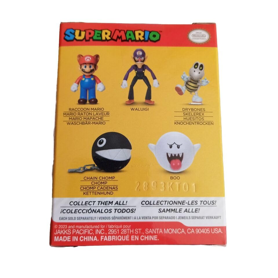 Super Mario Action Figure 2.5 Inch Waluigi Collectible Toy - Packaging May Vary