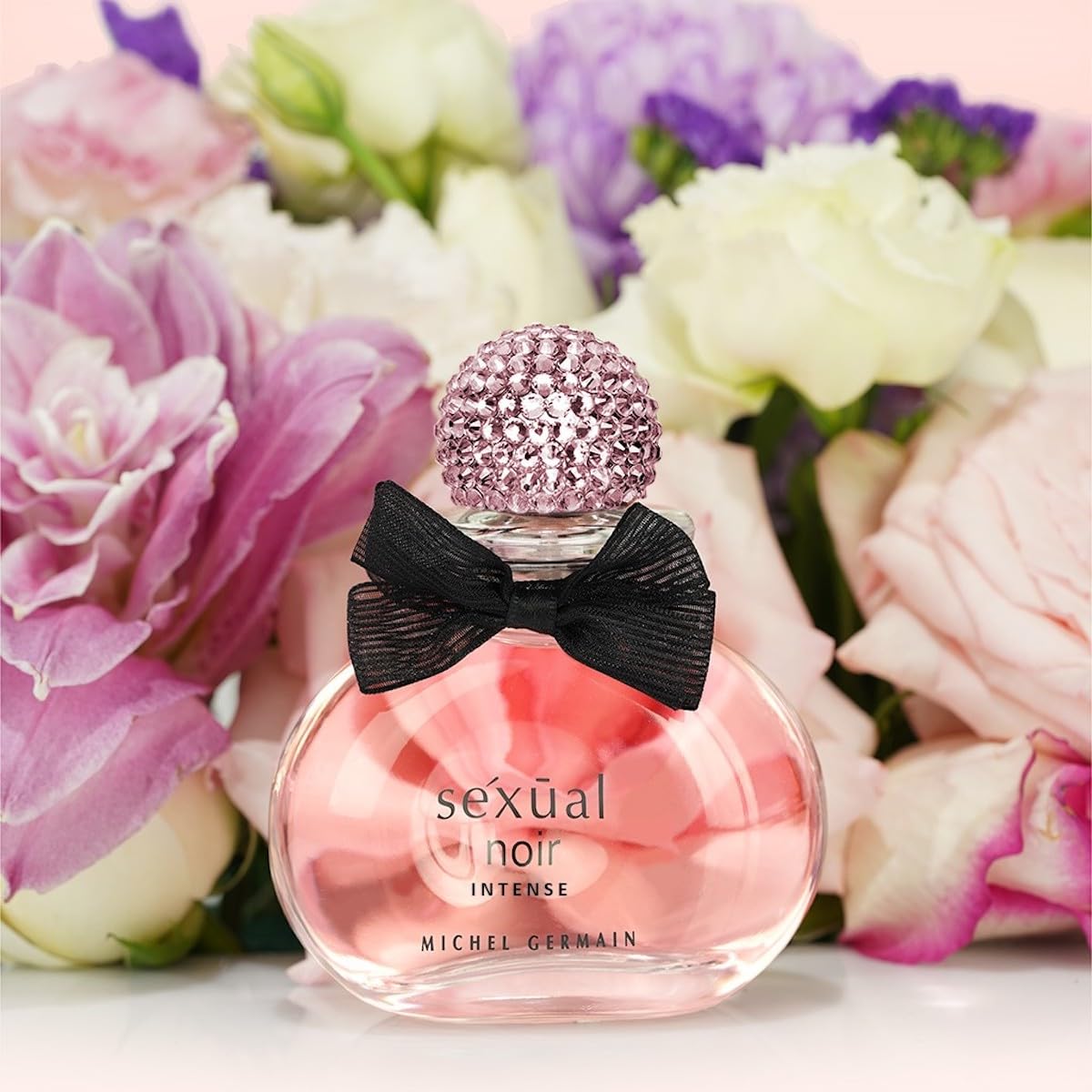 Michel Germain Sexual Noir Eau de Parfum Intense Perfume for Women, Notes of Sweet Strawberries, Pink Orchid, Warming Vanilla, 1.4 Fl Oz