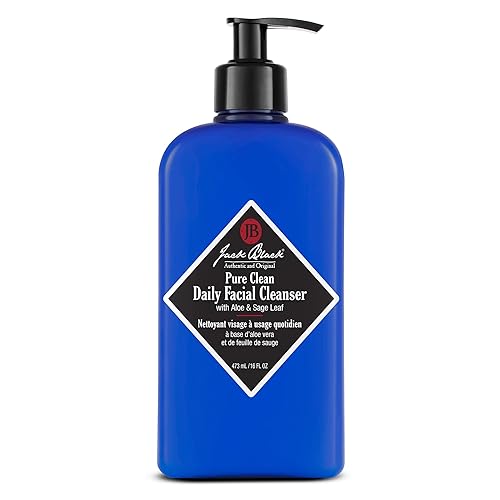 Jack Black Pure Clean Daily Facial Cleanser for Men - Mens Face Wash, Jack Black Face Wash Men's, Face Wash for Men, Face Cleanser for Men, 2-in-1