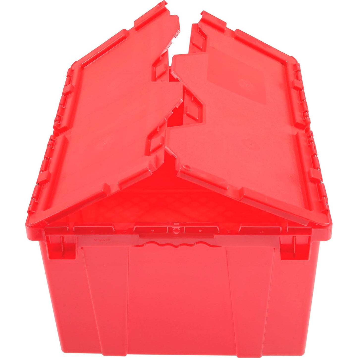 Monoflo Global Industrial Distribution Container With Hinged Lid 23-3/4x19-1/4x12-1/2 Red