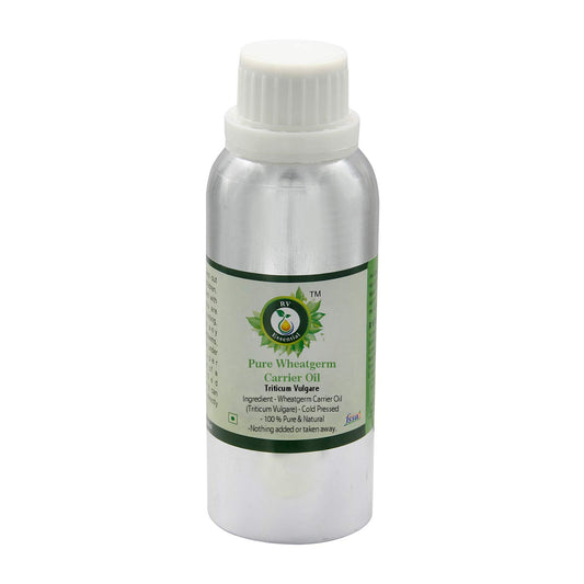 R V Essential Pure Wheatgerm Carrier Oil 300ml (10oz)- Triticum Vulgare (100% Pure and Natural Cold Pressed) Beauty and Personal Care R V Essential