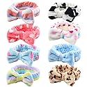 3 otters 8-Pack Spa Headband, Stocking Stuffers for Women Teen Girls, Mom, Girlfriend, Makeup Headband for Washing Face, Skincare, Christmas Spa Gifts
