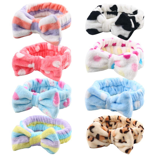 3 otters 8-Pack Spa Headband, Stocking Stuffers for Women Teen Girls, Mom, Girlfriend, Makeup Headband for Washing Face, Skincare, Christmas Spa Gifts