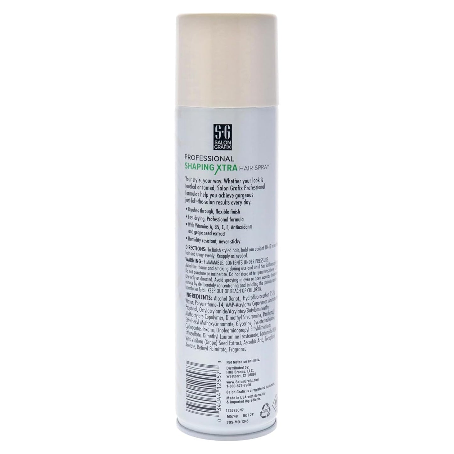 Salon Grafix Shaping Hair Spray - Brushable and Freshly Scented Hairspray for Women and Men - Professional Quality Result - Extra Super Hold - 6 pc