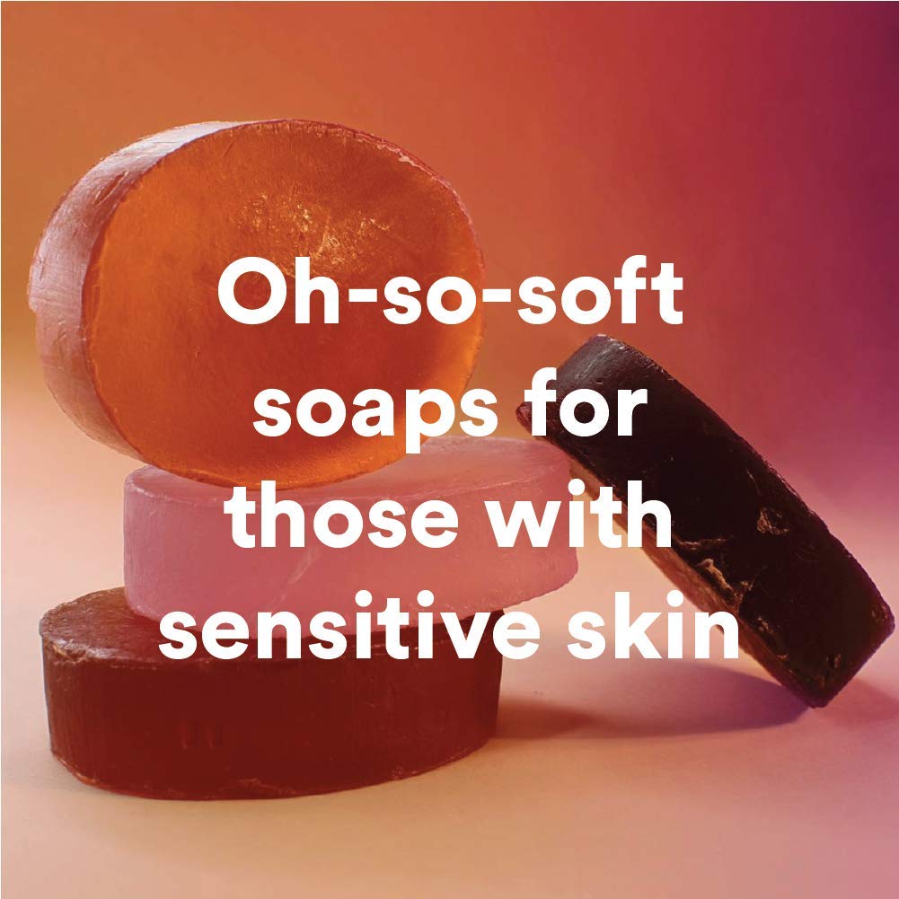 Camille Beckman Glycerine Rosewater Scented Glycerine Bar Soap for Hands, Face and Body, 3 Bars at 3.5 Ounces Each