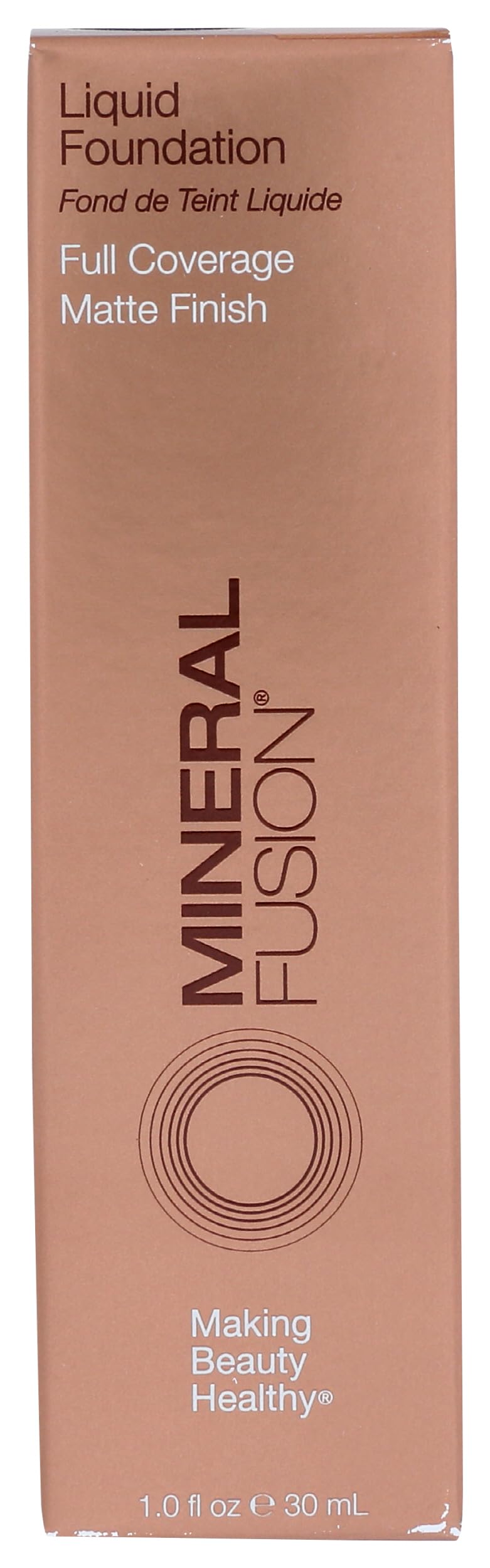 Mineral Fusion Full Coverage Foundation, Liquid Foundation - Neutral 1- Fair Complexion w/Neutral Undertones, Lightweight Matte Finish, Up to 12 Hr Hydration, Hypoallergenic & Vegan, 1 fl. oz