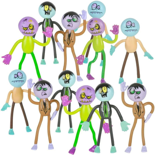 Rhode Island Novelty 3.5 Inch Bendable Zombies, One Dozen Per Order