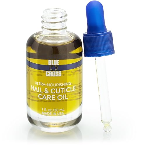 Blue Cross Nail & Cuticle Care Oil, Mineral Oil Free, Hydrating, Moisturizing, All Natural Professional Nail + Cuticle Care, Lemongrass/Lavender