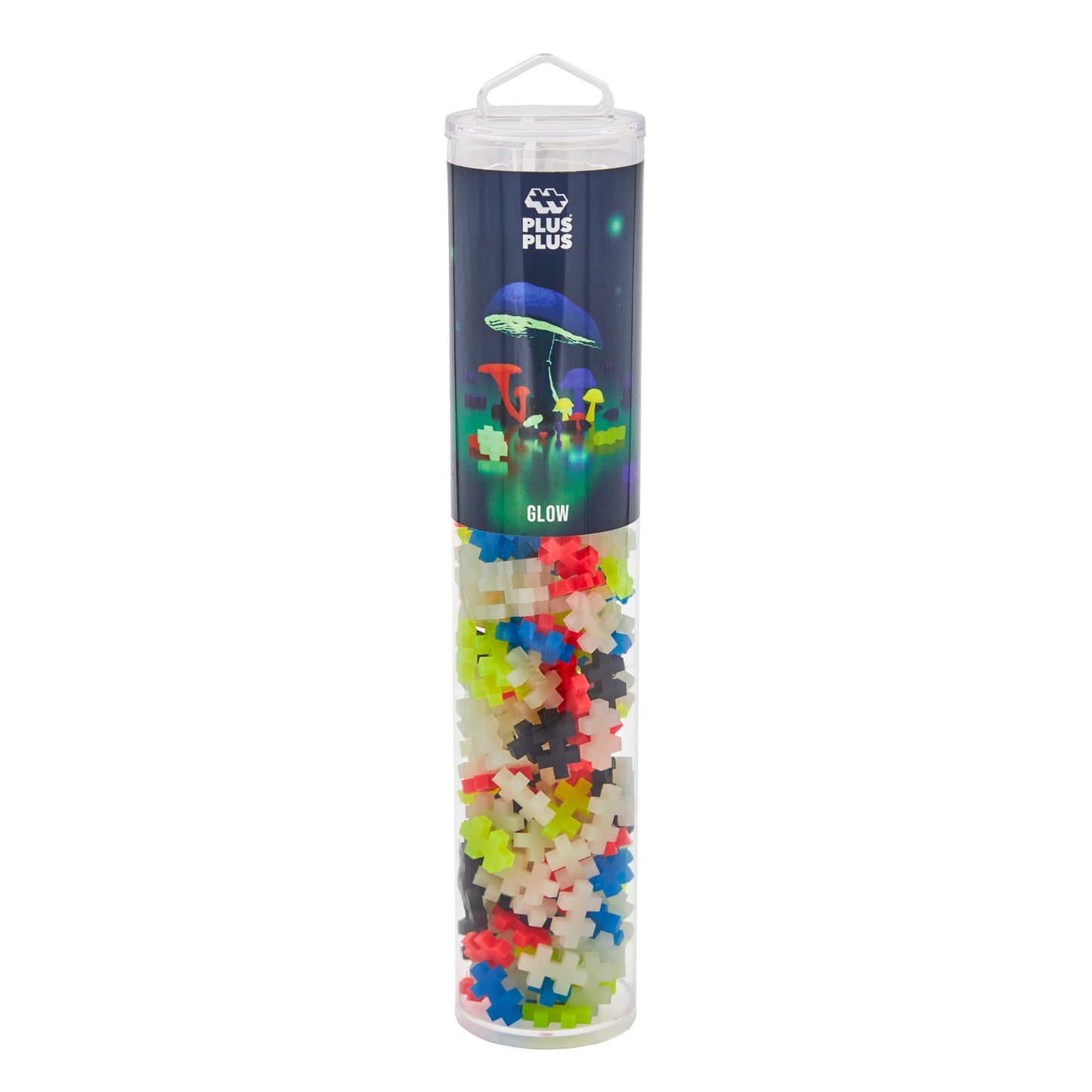 Plus Plus 240pc Interlocking Building Blocks – Glow in Dark STEM Connecting Toys for Kids, Open-Ended Classroom Mini Manipulatives