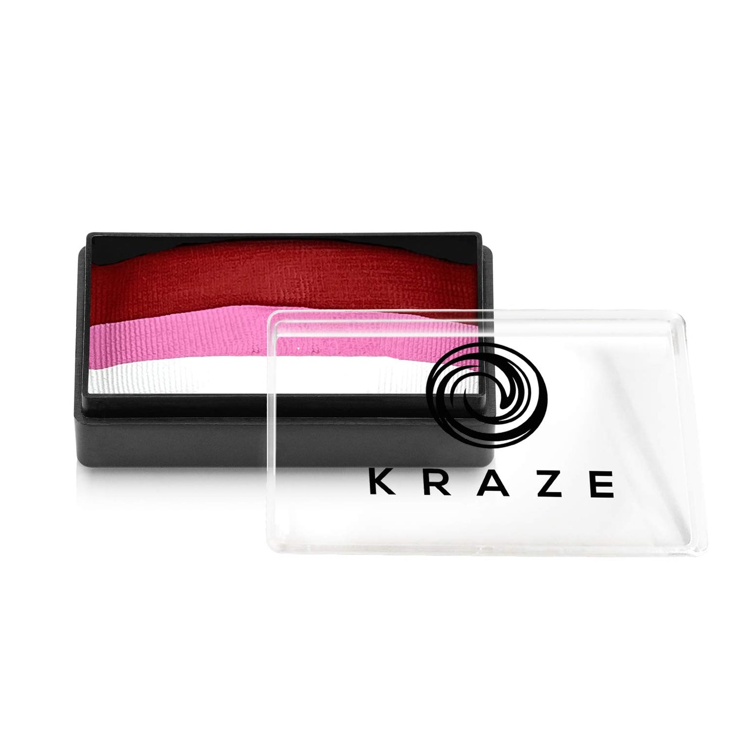 Kraze FX Dome Stroke - Pink Rose (25 gm), Professional 1-Stroke Split Cake, Hypoallergenic, Non-Toxic, Water Activated Face & Body Painting Makeup