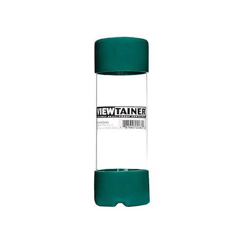 Viewtainer 2 in. L x 2 in. W x 6 in. H Slit Top Container Plastic Green