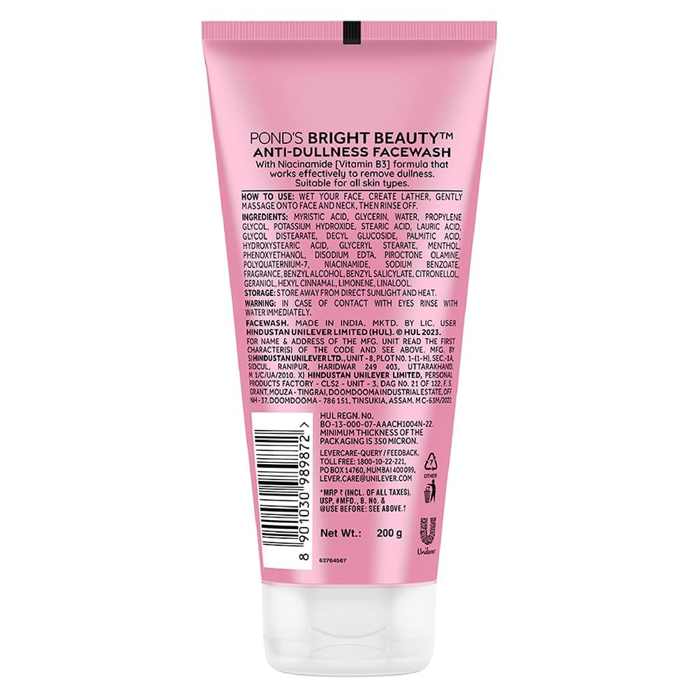 Pond's Beauty Face Wash | Advance Vitamin B3+ Formula | 200 g (7.05 Ounce)