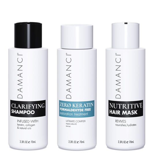 DAMANCI ZerO Keratin Revival Kit, Formaldehyde Free Keratin Hair Treatment, Tratamiento Para el Cabello, Keratina Organica sin Formol y Mascarilla Beauty & Personal Care DAMANCI