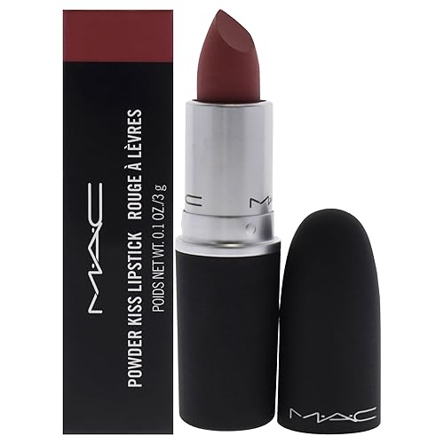 MAC Powder Kiss Lipstick - 930 Brickthrough for Women - 0.10 oz Lipstick